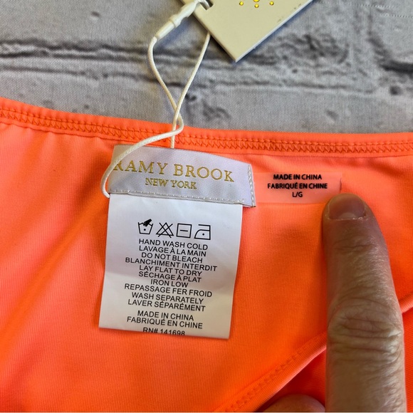 Ramy Brook ISLA BIKINI BOTTOM SIZE Large Brand New NWT $98 Neon Orange Swimwear - Picture 7 of 11